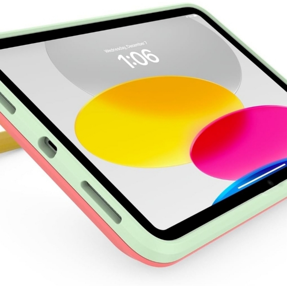 OtterBox Made for Kids Case for iPad 10th Gen - Watermelon Seeds (Pink), Durable